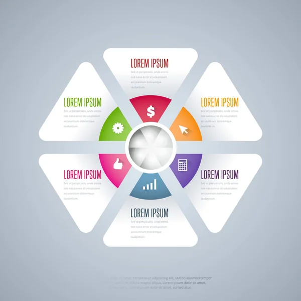 Infographics elements vector template — Stock Vector