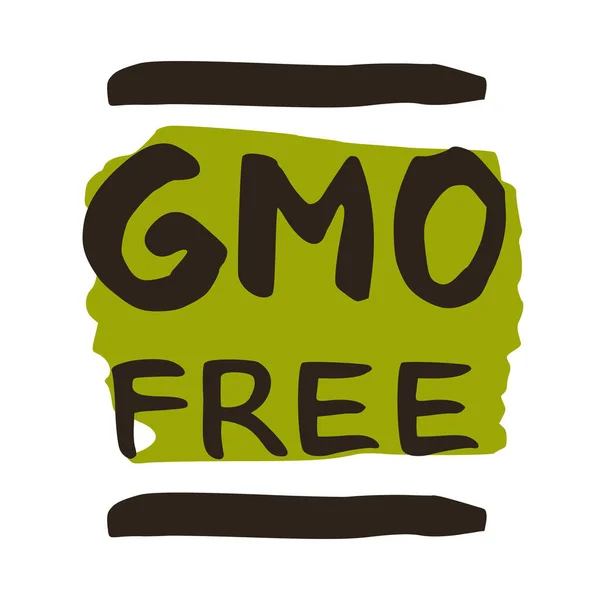 Gmo 자유로이 일러스트레이션은 삽화이다 식품의 아이콘이야 채식주의자 메뉴를 Gmo 영양학적 — 스톡 벡터