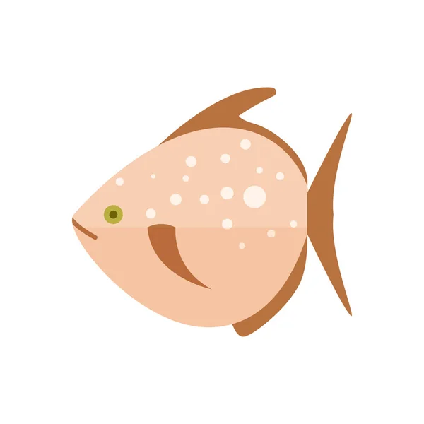 Icono Pescado Marino Alimentos Frescos Naturales Ilustración Vectores Alimentarios Saludables — Vector de stock