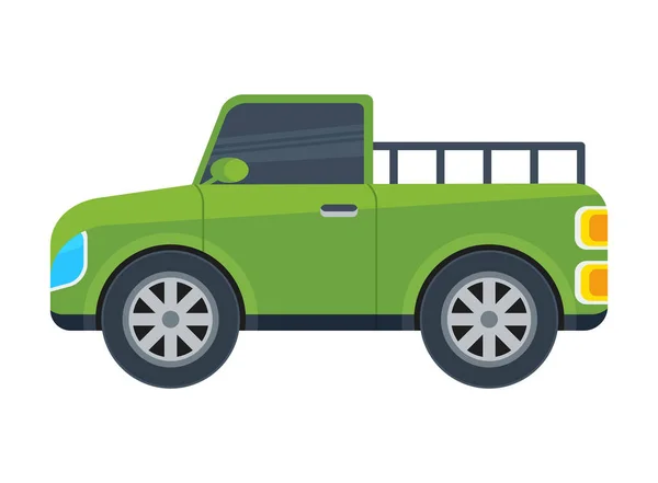 Hämtning Lastbil Isolerad Ikon Suv Bil Road Jeep Modern Bil — Stock vektor
