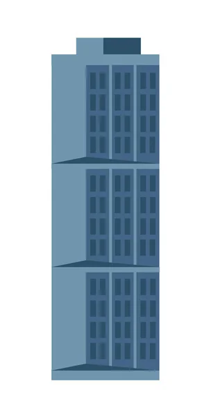 现代酒店隔离图标 商业地产 多层楼 商业塔 建筑矢量图解 — 图库矢量图片