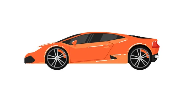 Luxo Carro Esporte Isolado Vetor Ilustração Sobre Fundo Branco Supercarro — Vetor de Stock