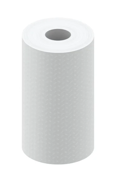 Rouleau Papier Pour Modèle Imprimante Pos Isolé Sur Fond Blanc — Image vectorielle