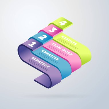 Bilgi elemanları vektör şablonu