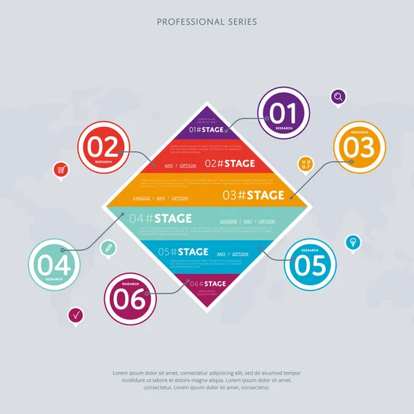 Infográficos de negócios conjunto conceito moderno —  Vetores de Stock