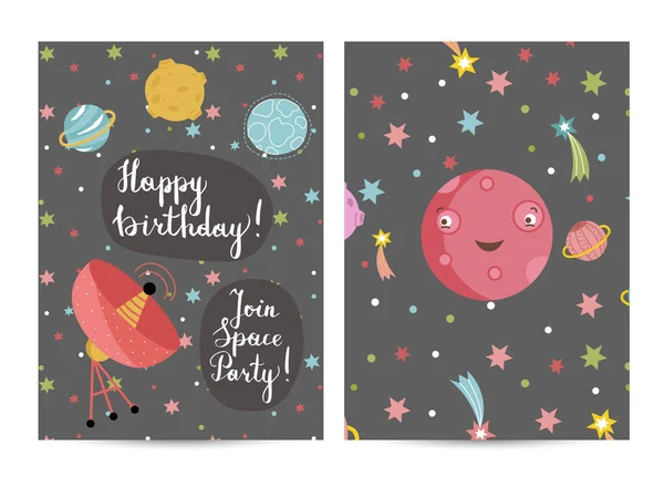 Поздравительная открытка на день рождения — стоковый вектор