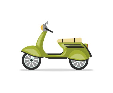 Kentsel motosiklet izole vektör simgesi