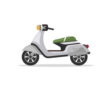 Modern moped izole vektör simgesi