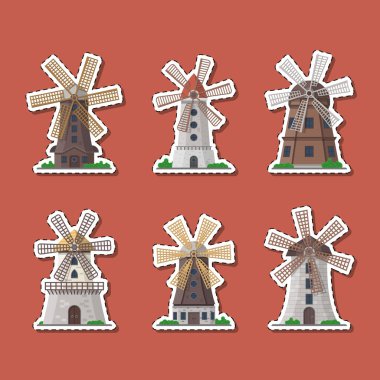 Geleneksel yel değirmeni binaları etiketleri