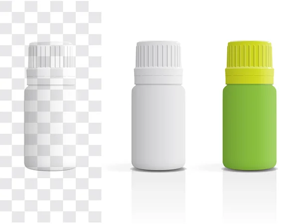 Tubo con medicamentos para su diseño es fácil de cambiar colores Mock up — Vector de stock