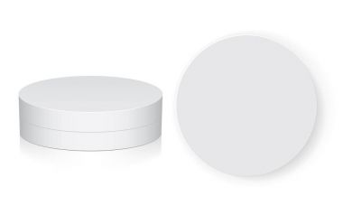 Tasarım ve logo için yuvarlak kutu.