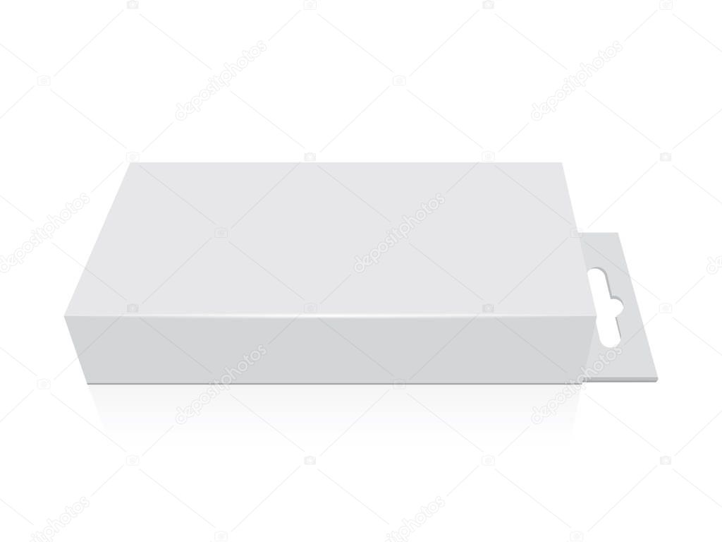 Box for your design and logo. Easy to change colors. Mock Up. Vector EPS10