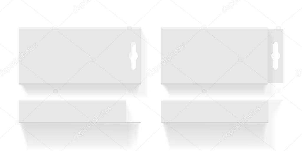 Box for your design and logo. Easy to change colors. Mock Up. Vector EPS10