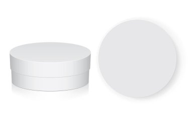 Tasarım ve logo için yuvarlak kutu. 