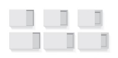 Logo ve tasarım için bir kutu. 