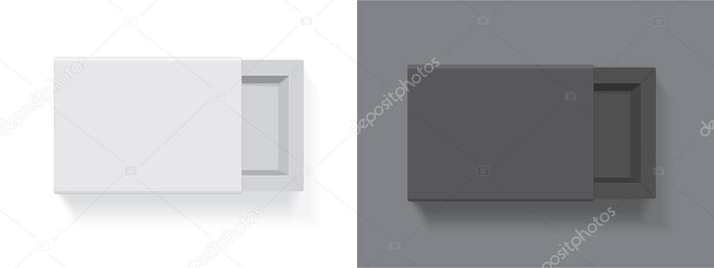 A box for your logo and design. It's easy to change colors. Mock Up. Vector Template
