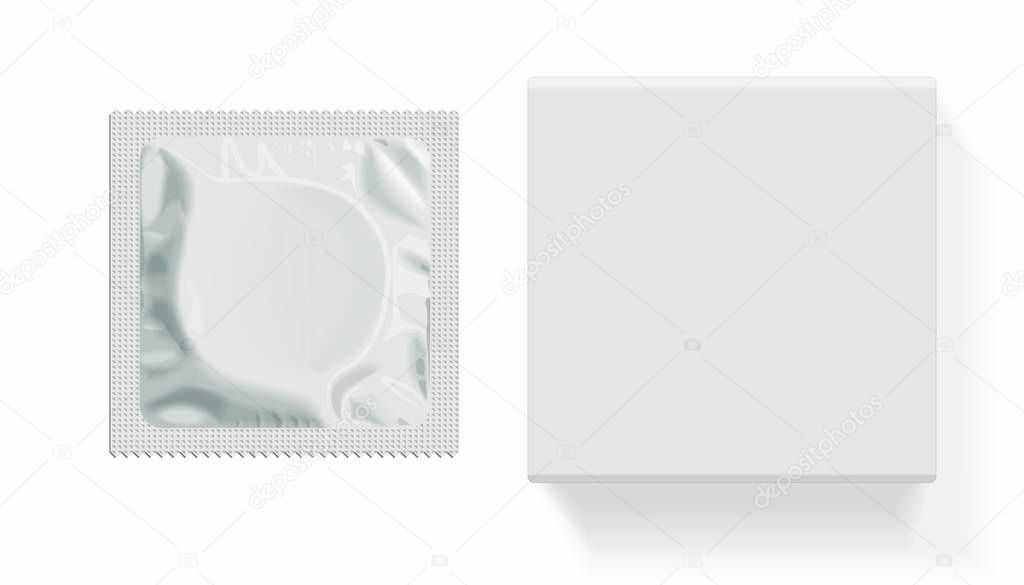 Packaging with a condom for your design and logo. 