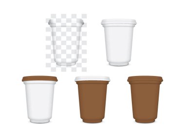 Tasarım ve logo için plastik bardak. 