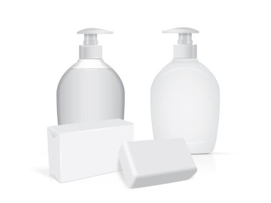 logo ve tasarım için sıvı sabun ile jar 