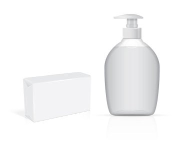 logo ve tasarım için sıvı sabun ile jar 