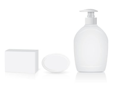 logo ve tasarım için sıvı sabun ile jar 