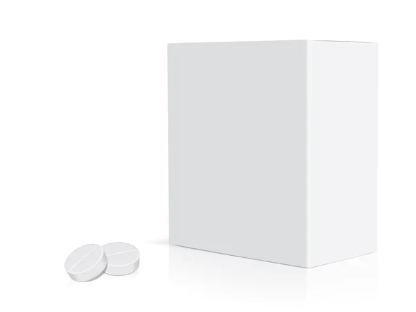 Balíček s léky pro design a logo. — Stockový vektor