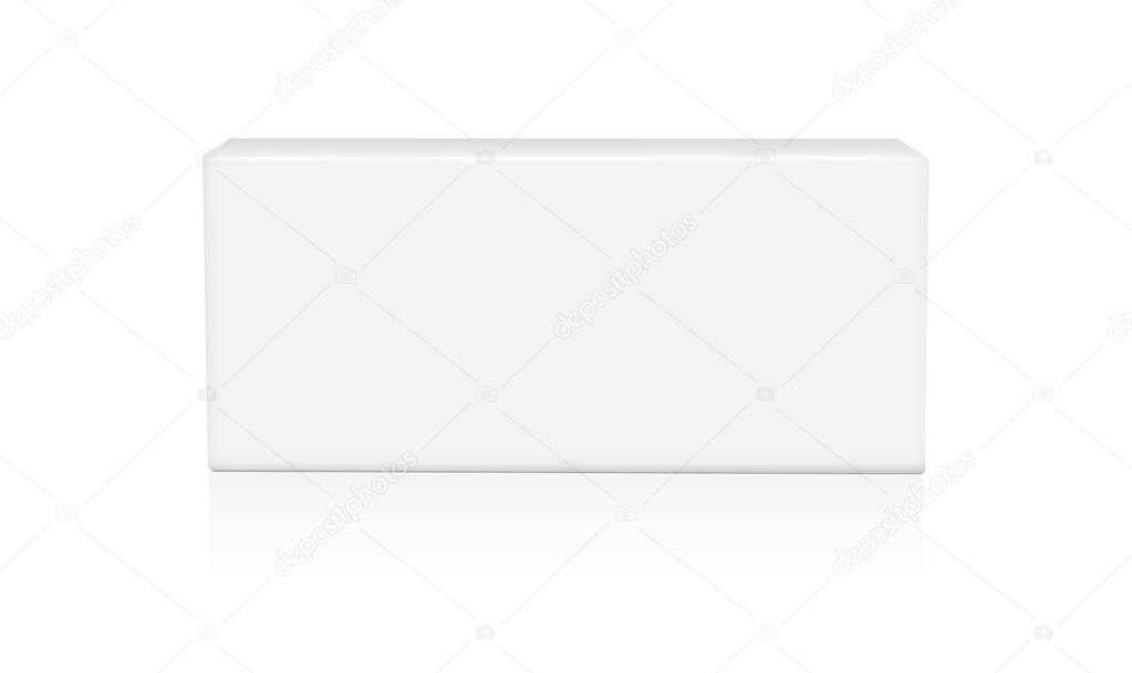 Box for your design and logo. Easy to change colors. Mock Up. Vector EPS10