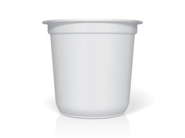 Plastik kap tasarım ve logo için. Renkleri değiştirmek kolaydır. Kadar alay et. Vektör şablonu