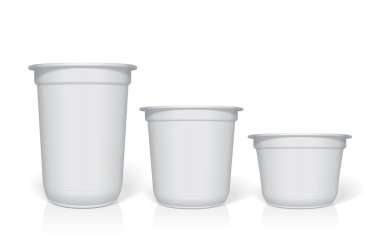 Plastik kap tasarım ve logo için. Renkleri değiştirmek kolaydır. Kadar alay et. Vektör şablonu