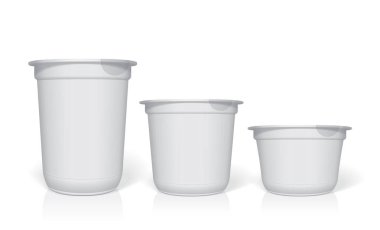 Plastik kap tasarım ve logo için. Renkleri değiştirmek kolaydır. Kadar alay et. Vektör şablonu