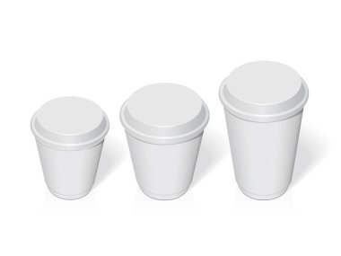 Plastik kap tasarım ve logo için. Renkleri değiştirmek kolaydır. Kadar alay et. Vektör şablonu.
