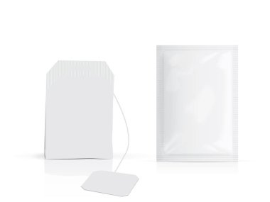 çay ile paket renk değiştirmek kolaydır vektör şablonunu taklit et