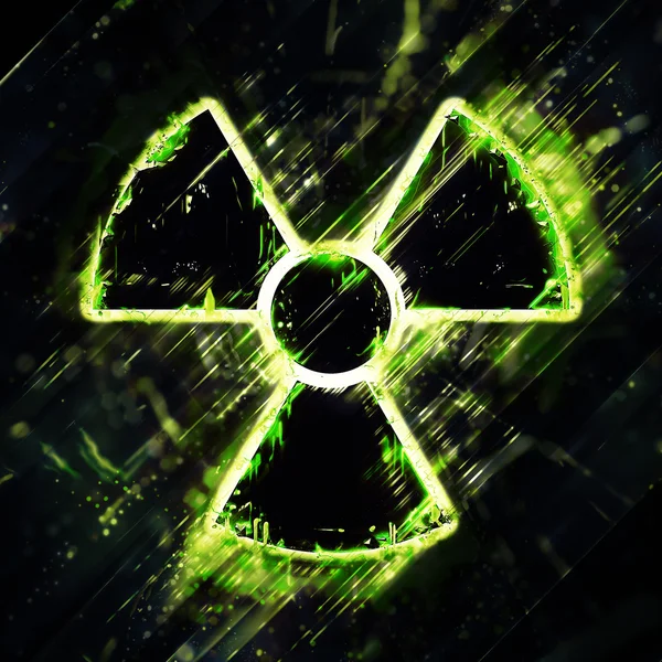 Abstract radiation hazard sign — Stock Photo, Image