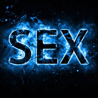 Mavi alev etkisi ile kelime seks