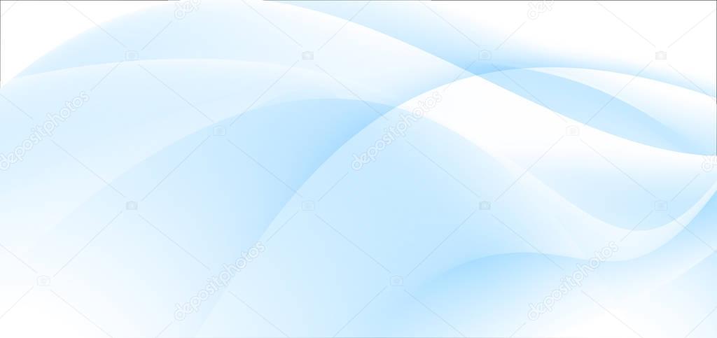 Blue wavy abstract background