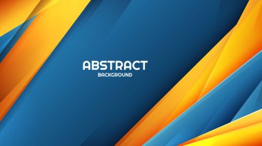 Mavi ve altın modern soyut arkaplan