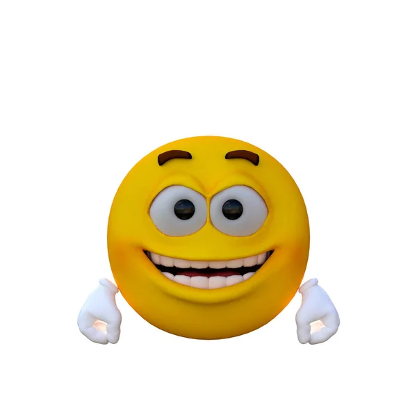 One yellow smiley — Stock Photo, Image