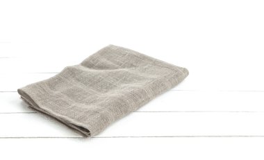 Çuval bezi kendir veya ürün montajı için Beyaz ahşap zemin üzerine Sivas'tan