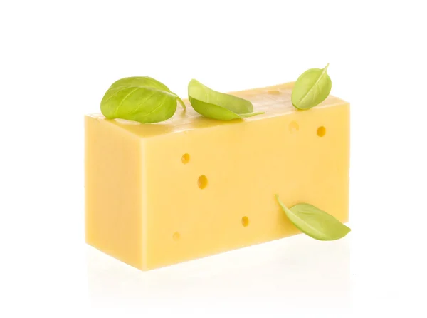 Pedazo de queso aislado —  Fotos de Stock