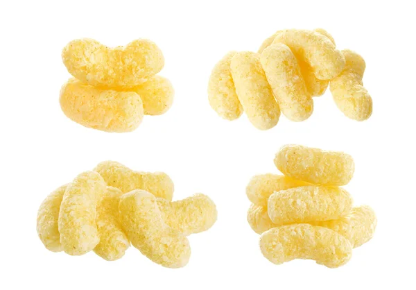 Palitos de milho isolados no fundo branco — Fotografia de Stock