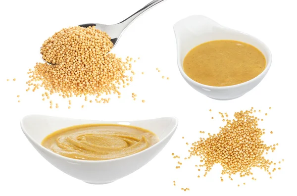 Beyaz arka plan üzerinde izole hardal