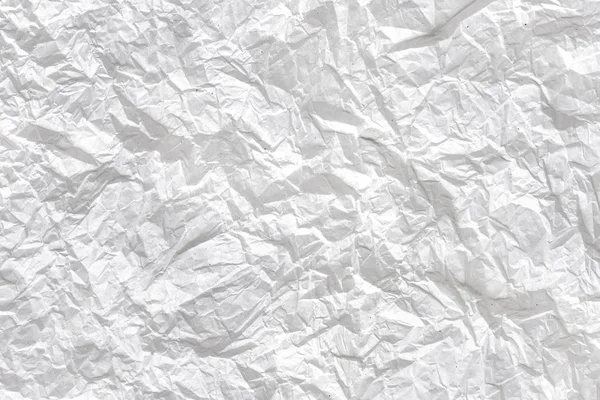 Zerknittertes weißes Papier Hintergrund — Stockfoto