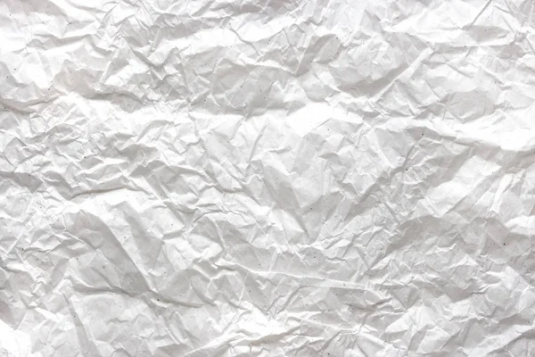 Bílé zmačkané papírové pozadí — Stock fotografie