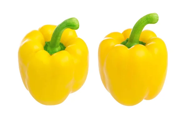 Yellow pepper isolated on white background, with clipping path — Stock Photo, Image