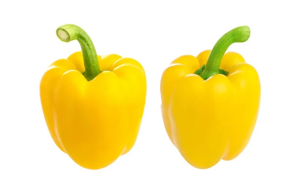 Yellow pepper isolated on white background, with clipping path — Stock Photo, Image