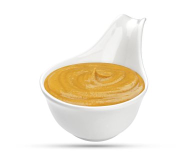 Beyaz arka plan üzerinde izole hardal