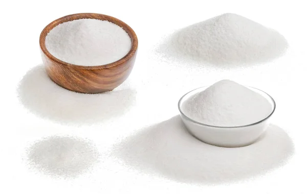클리핑 경로와 흰색 배경에 고립 된 설탕 — 스톡 사진