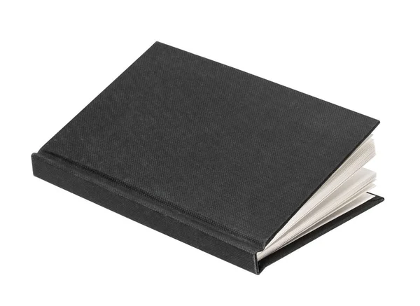白い背景上に分離されてブラック ブック — ストック写真
