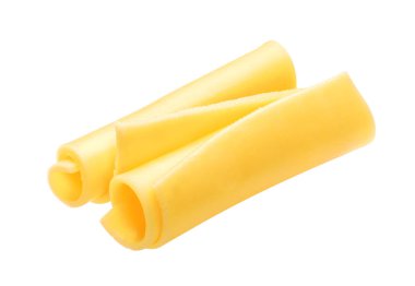 İzole peynir. Kırpma yolu ile beyaz arka plan üzerinde izole peynir dilimi