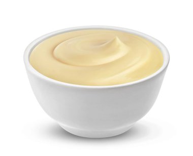 Beyaz arka plan üzerinde izole mayonez